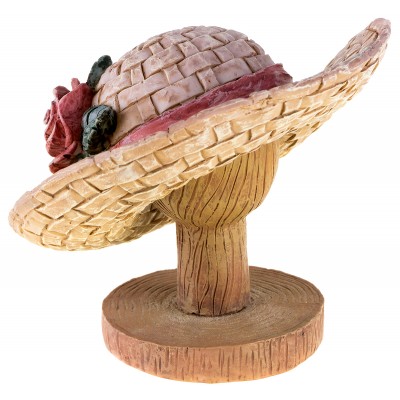 Шляпка декоративная коллекционная на подставке. Композитный материал. Raine, 1999 год