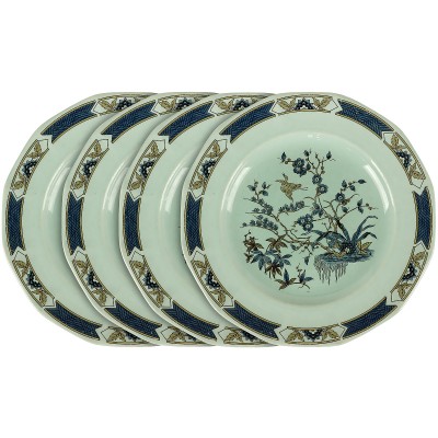 Комплект столовых тарелок "Минг Той", 4 шт. Фаянс. Adams, Великобритания, вторая половина 20 века
