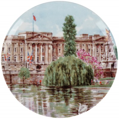 Декоративная тарелка "Бэкингемский дворец". Royal Worcester. Великобритания