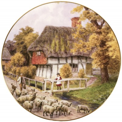 Декоративная тарелка "Frogholt". Фарфор. Royal Worcester, Великобритания, конец 20 века