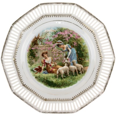 Декоративная тарелка "Милые овечки". Германия