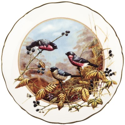 Декоративная тарелка "Чары снегирей". Royal Doulton. Великобритания