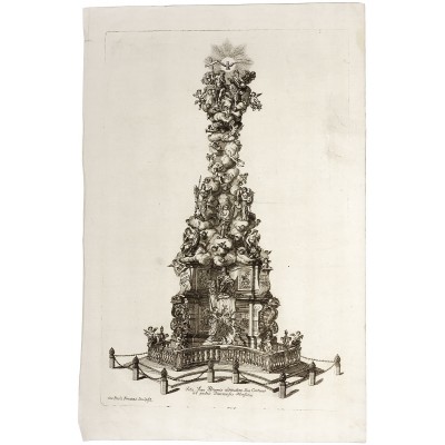 Памятник в Вене. Резцовая гравюра. Gio Paolo Finazzi