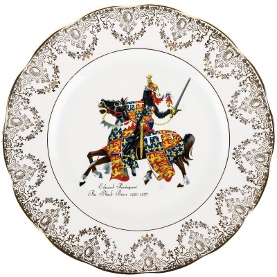 Декоративная тарелка "Рыцари Британии. Эдвард Пантагенот". Великобритания