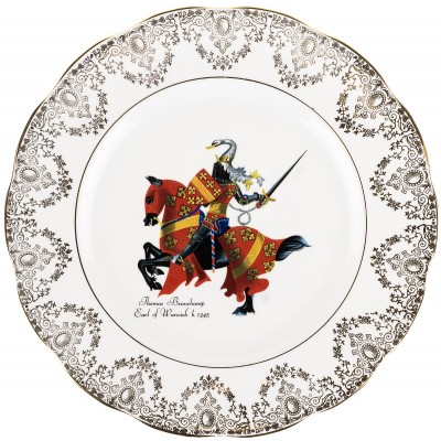 Декоративная тарелка "Рыцари Британии. Томас Бьючамп". Великобритания