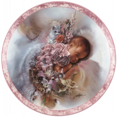 Декоративная тарелка "Сладкие сны". The Bredford Exchange. США
