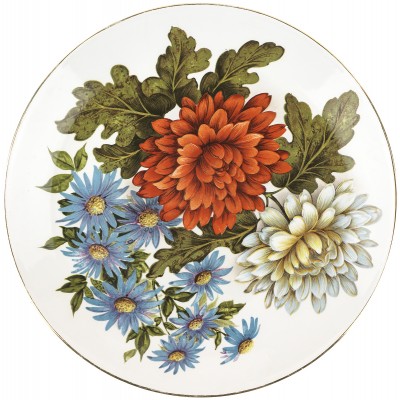 Декоративная тарелка "Хризантемы". Jonson Bros. Великобритания