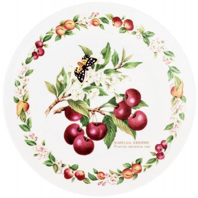Декоративная тарелка "Вишня". Фарфор. Royal Worcester. Великобритания