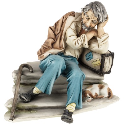 Винтажная статуэтка "Спящий мужчина". Capodimonte. Италия