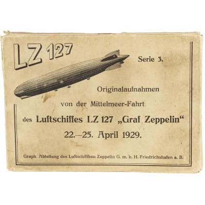 Originalaufnahmen von der Mittelmeer-Fahrt des Luftschiffes LZ 127 "Graf Zeppelin" vom 22 - 25 April 1929 (Комплект фотографий)