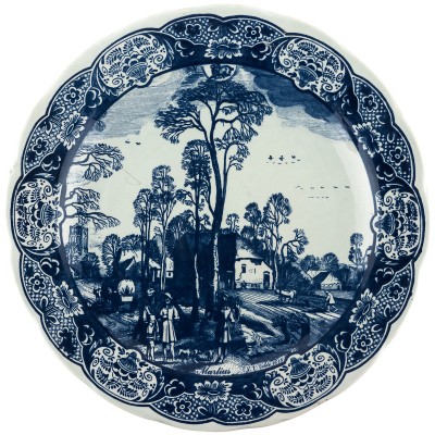 Декоративная тарелка "Martius". Delft. Голландия