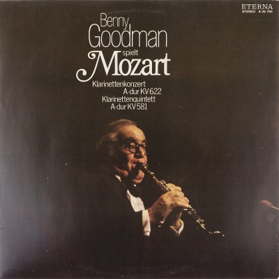 Виниловая пластинка Benny Goodman spielt Mozart В А Моцарт Концент для кларнета Квартет для кларнета, скрипки, альта и виолончел