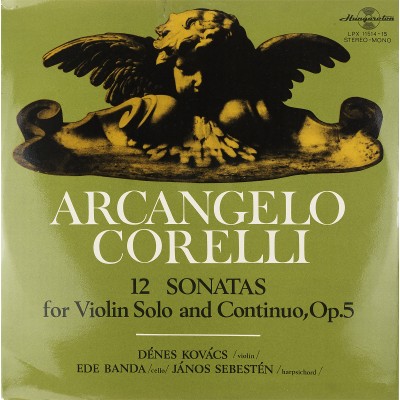 Виниловая пластинка Arcangelo Corelli 12 sonatas for Violin Solo and Continuo, Op5 Арканджело Корелли 12 сонат для скрипки и вио
