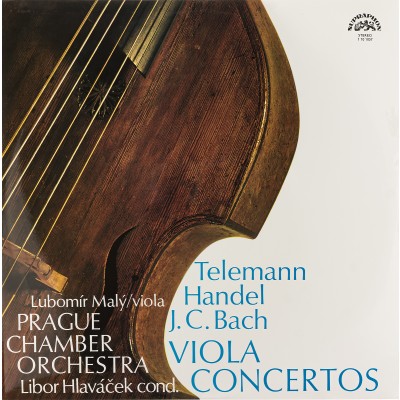 Виниловая пластинка Telemann Handel J S Bach Viola concertos Телеманн Гендель Бах Концерты для альта с оркестром 1LP. Supraphon.