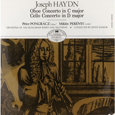 Виниловая пластинка Joseph Haydn Йозеф Гайдн Концерты для гобоя и виолончели 1LP. Hungaroton. Венгрия
