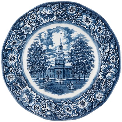 Декоративная тарелка "Ратуша". Liberty Blue. Великобритания