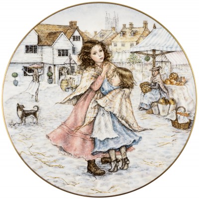 Декоративная тарелка "Рождественские желания". Royal Worcester. Великобритания