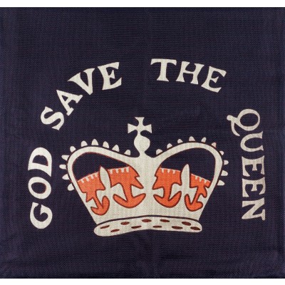Наволочка декоративная "God save the Queen"