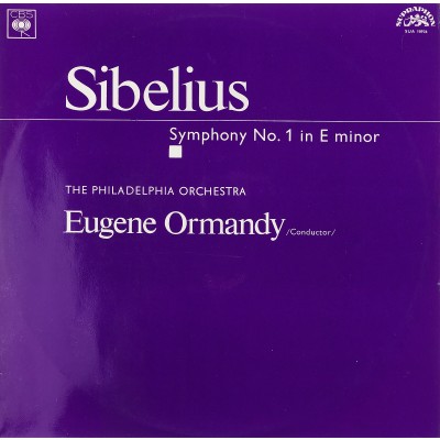 Виниловая пластинка Sibelius Ян Сибелиус Симфония N1 ми минор 1LP. Supraphon. Чехословакия