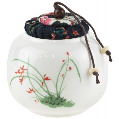 Чайница, баночка для чая "Цветы в траве"". Китай