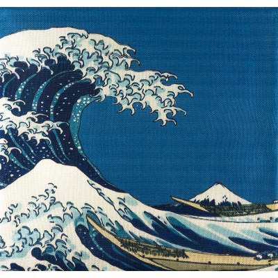 Наволочка декоративная "Большая волна в Канагаве"