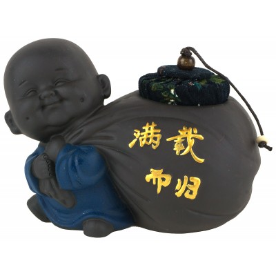 Чайница, баночка для чая "Монах с мешком". Китай