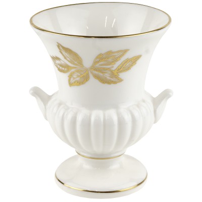 Ваза миниатюрная "Золотые цветы", высота 9 см, Английский фарфор, Wedgwood, Великобритания, 1980-е гг. Ваза миниатюрная "Золотые цветы", высота 9 см, Английский фарфор, Wedgwood, Великобритания, 1980-е гг.