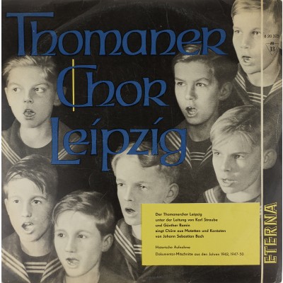 Виниловая пластинка Thomaner Chor Leipzig 1 LP. Eterna . СССР