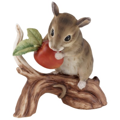 Фарфоровая статуэтка "Мышка с яблоком". Royal Osborn. Китай
