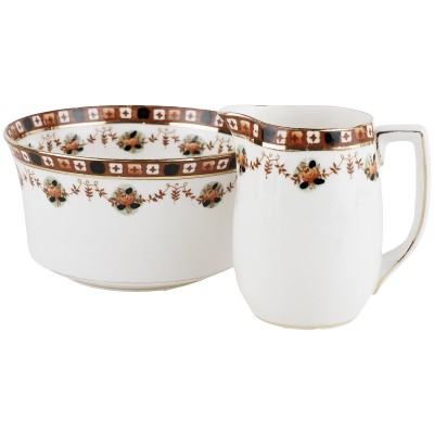 Сахарница и молочник антикварные "Премьера". Фарфор. Melba, Великобритания, 1920-е гг. Сахарница и молочник антикварные "Премьера". Фарфор. Melba, Великобритания, 1920-е гг.