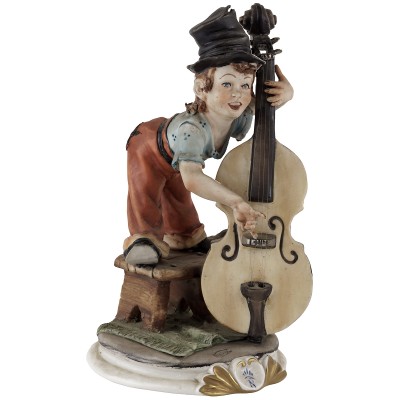 Статуэтка "Мальчик с виолончелью". Высота 16 см. Фарфор. Capodimonte, Италия, 1970-е гг. Статуэтка "Мальчик с виолончелью". Высота 16 см. Фарфор. Capodimonte, Италия, 1970-е гг.