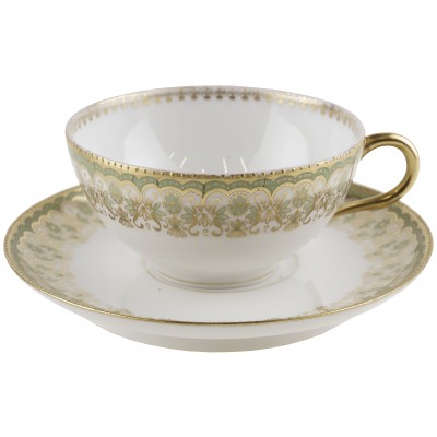 Чайная пара антикварная "Изящество". Французский фарфор. Limoges, Франция, начало 20-го века Чайная пара антикварная "Изящество". Французский фарфор. Limoges, Франция, начало 20-го века