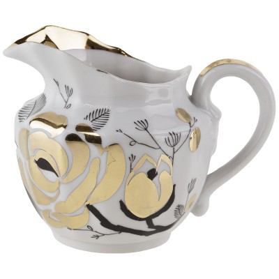 Молочник "Золотая роза", фарфор, винтаж, Вербилки, СССР, 1965 - 1991 гг. Молочник "Золотая роза", фарфор, винтаж, Вербилки, СССР, 1965 - 1991 гг.