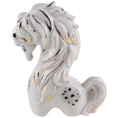 Старуэтка фарфоровая "Лошадка", винтаж, высота 11 см, Вербилки?, СССР, вторая половина 20 века