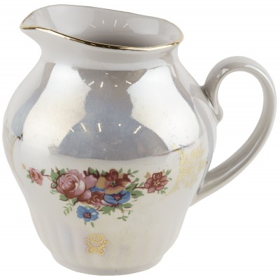 Сливочник "Лето", фарфор, винтаж, Дулево, Россия, 1995 год