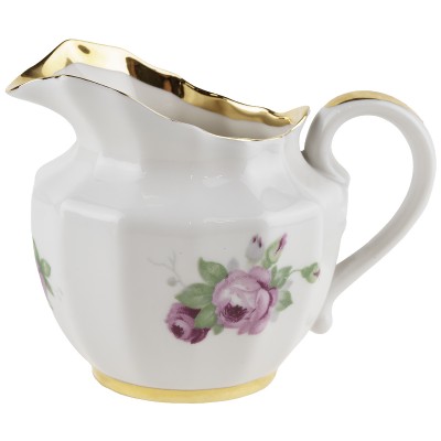 Молочник "Розы", фарфор, винтаж, Вербилки, СССР, 1954-1965 гг.