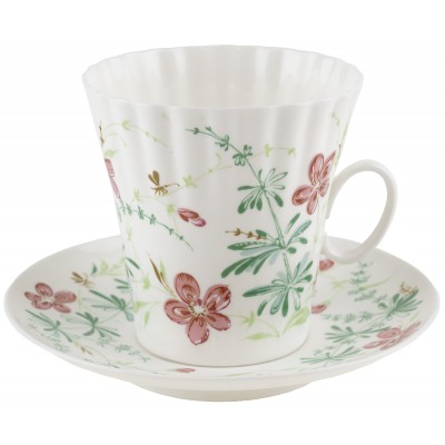 Чайная пара "Лето", Фарфор, ЛФЗ, СССР, вторая половина 20 века