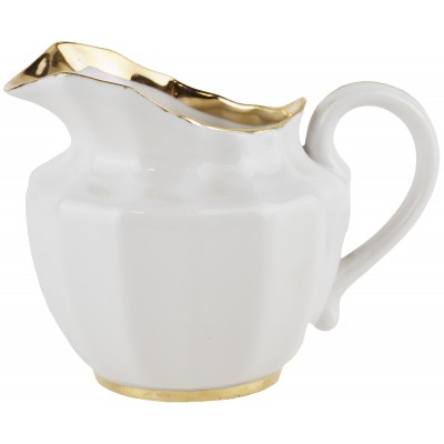 Молочник "Золотая лента", фарфор, винтаж, Вербилки, СССР, 1954-1965 гг. Молочник "Золотая лента", фарфор, винтаж, Вербилки, СССР, 1954-1965 гг.