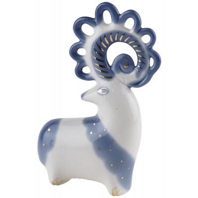 Статуэтка фарфорова "Овен", винтаж, Высота 13 см, ЛОЗ, СССР, вторая половина 20 века Статуэтка фарфорова "Овен", винтаж, Высота 13 см, ЛОЗ, СССР, вторая половина 20 века