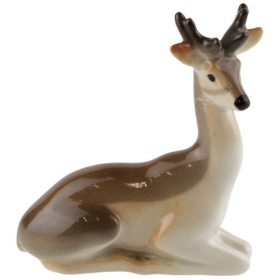 Статуэтка фарфоровая миниатюрная "Олень", винтаж, высота 6 см, ЛФЗ, СССР, вторая половина 20 века (с повреждением) Статуэтка фарфоровая миниатюрная "Олень", винтаж, высота 6 см, ЛФЗ, СССР, вторая половина 20 века (с повреждением)