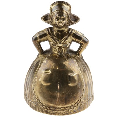 Колокольчик вызывной "Дама в фартуке". Высота 7 см. Латунь. Великобритания, первая половина ХХ века Колокольчик вызывной "Дама в фартуке". Высота 7 см. Латунь. Великобритания, первая половина ХХ века