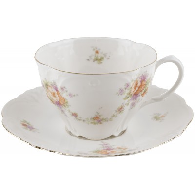 Чайная пара антикварная "Нежность лета", Фарфор, Англия, первая половина 20 века (нюанс) Чайная пара антикварная "Нежность лета", Фарфор, Англия, первая половина 20 века (нюанс)