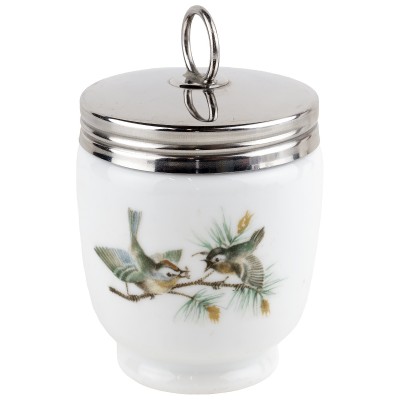 Кодлер (пашотница) "Птички" на 2 яйца, фарфор, Royal Worcester, Великобритания, винтаж, вторая половина 20-го века Кодлер (пашотница) "Птички" на 2 яйца, фарфор, Royal Worcester, Великобритания, винтаж, вторая половина 20-го века