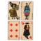 Игральные карты "Hansi",  54 листа с 2 джокерами, 1 доп. картой. Франция, 1994 год. вид 2