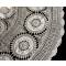 Большая круглая скатерть, хлопок, вышивка "мадейра", кружево. Диаметр 173 см. Германия, 1970-е годы. вид 2