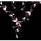 Комплект "Эдельвейс" от Arrina, ожерелье и серьги-пусеты. Кристаллы аметистового цвета, бижутерный сплав золотого тона. Гонконг, 2010. вид 2