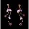 Комплект "Эдельвейс" от Arrina, ожерелье и серьги-пусеты. Кристаллы аметистового цвета, бижутерный сплав золотого тона. Гонконг, 2010. вид 3