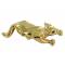 Брошь "Золотая пантера", стразы, бижутерный сплав золотого тона. Специально для LeCadeau, Франция, 1990-е годы. вид 2