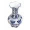 Ваза интерьерная, бело-синий китайский фарфор, роспись. Китай, 1990-е годы. вид 2