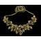 Комплект "Золотые кружева": ожерелье и серьги от Сoro, кристаллы, бижутерный сплав "старое золото". США. вид 3